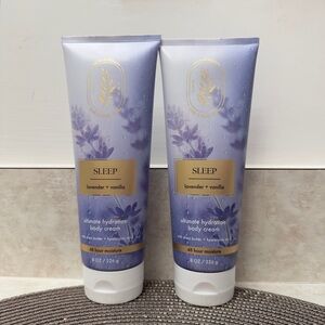 NWT BBW Aromatherapy Sleep Lavender Vanilla Ultimate Hydration Body Cream Set